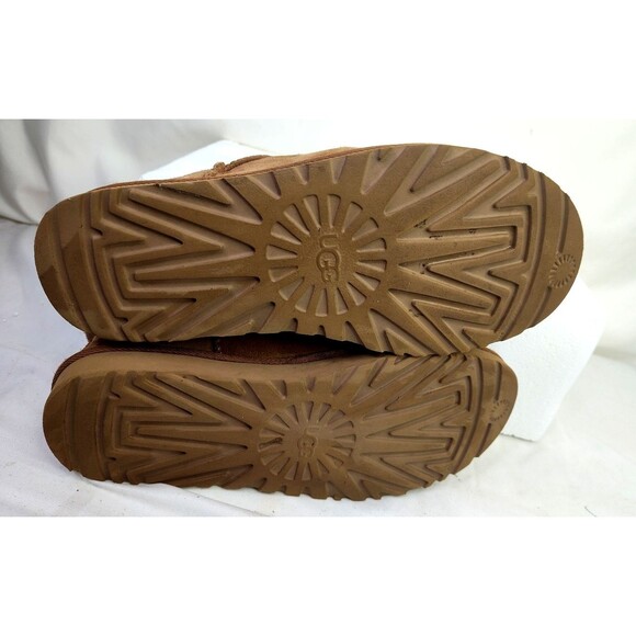 UGG Classic Ultra Mini size 10 Chestnut Men's Suede Slip On Boots  1116109 - Picture 7 of 15